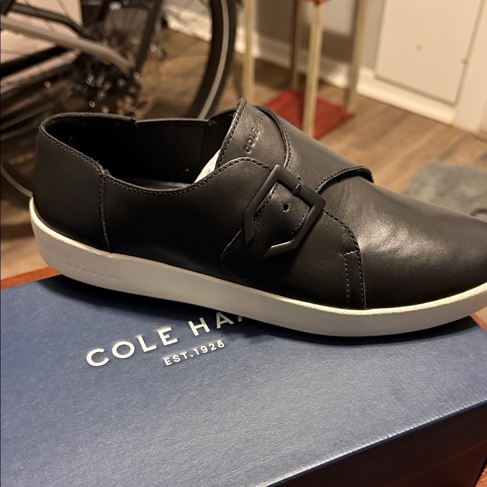 Cole Haan Women’s Black Leather Sneakers
